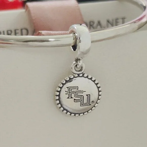 Pandora Florida State Seminoles Dangle Charm S925 Silver with box - Picture 4 of 7